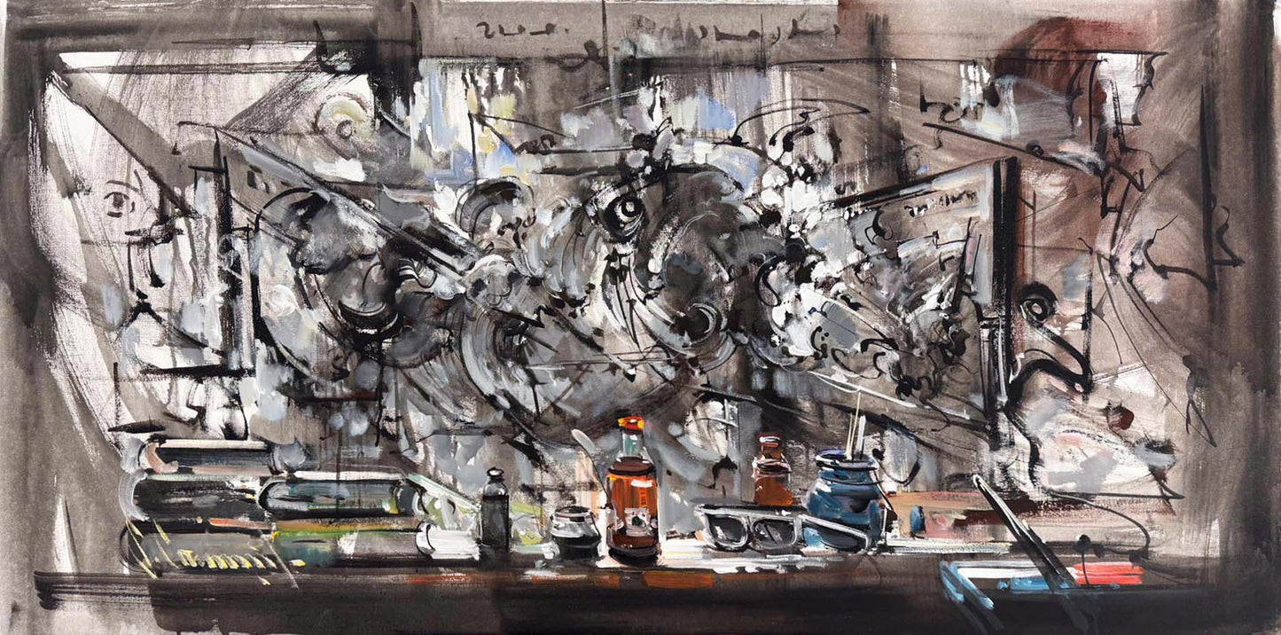 Zihinsel Atölye Yağlı Boya Tablosu