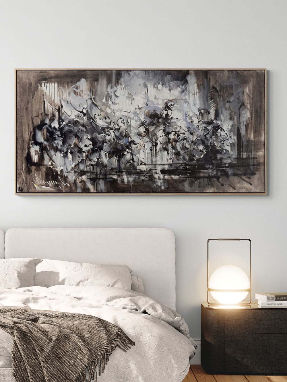 Düşünce Katmanları Yağlı Boya Tablosu