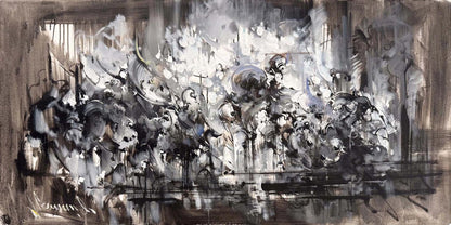 Düşünce Katmanları Yağlı Boya Tablosu