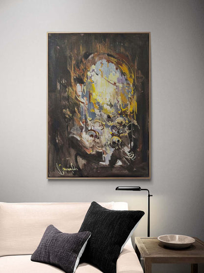 Siperde Gün Doğumu Yağlı Boya Tablosu