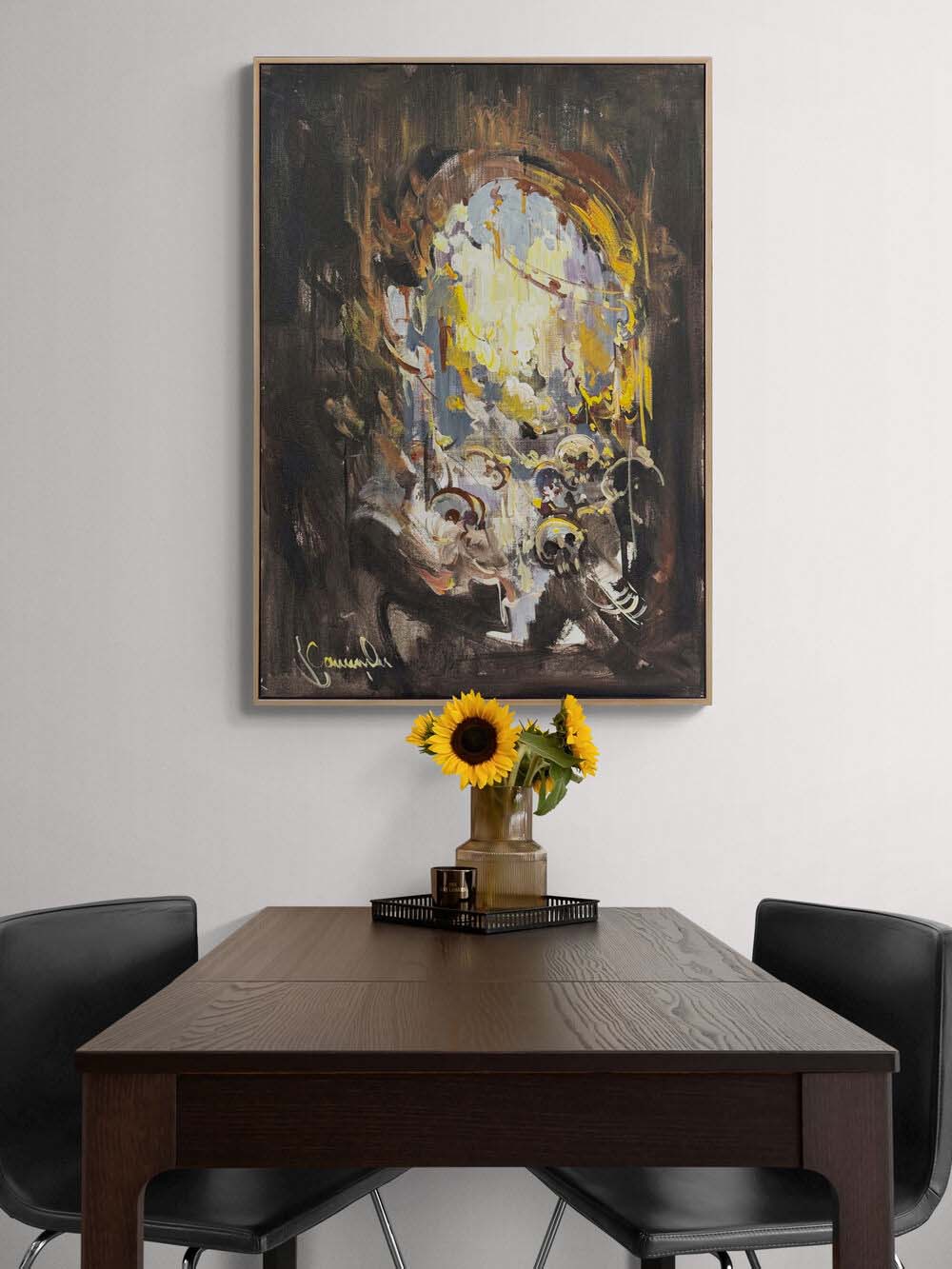 Siperde Gün Doğumu Yağlı Boya Tablosu