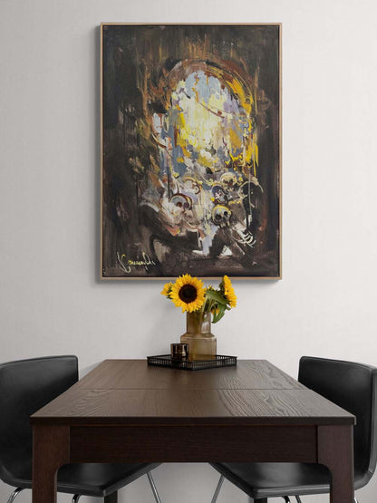 Siperde Gün Doğumu Yağlı Boya Tablosu