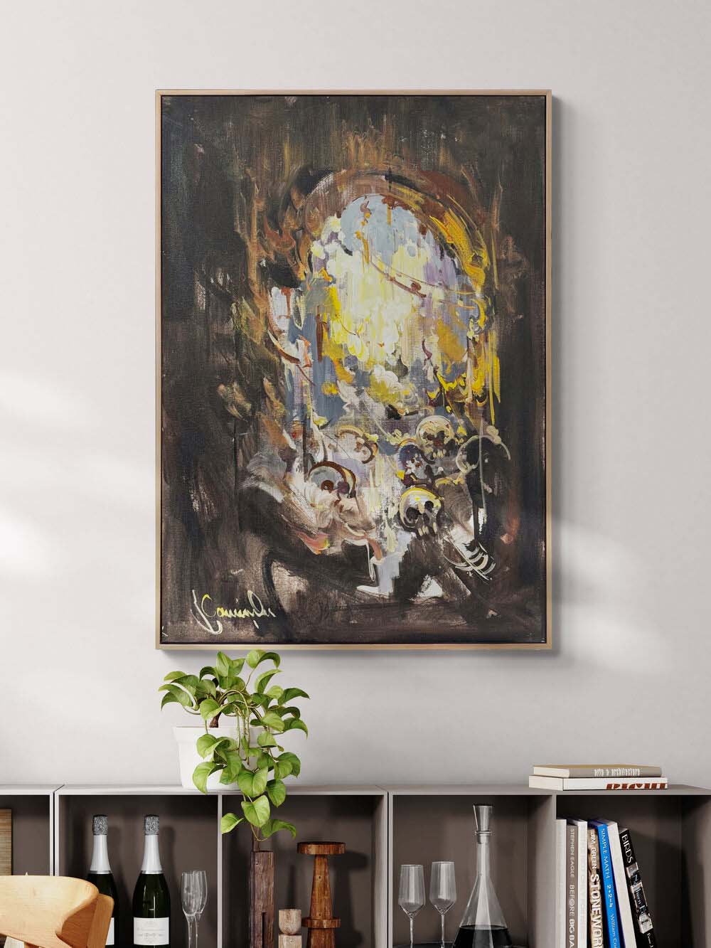 Siperde Gün Doğumu Yağlı Boya Tablosu