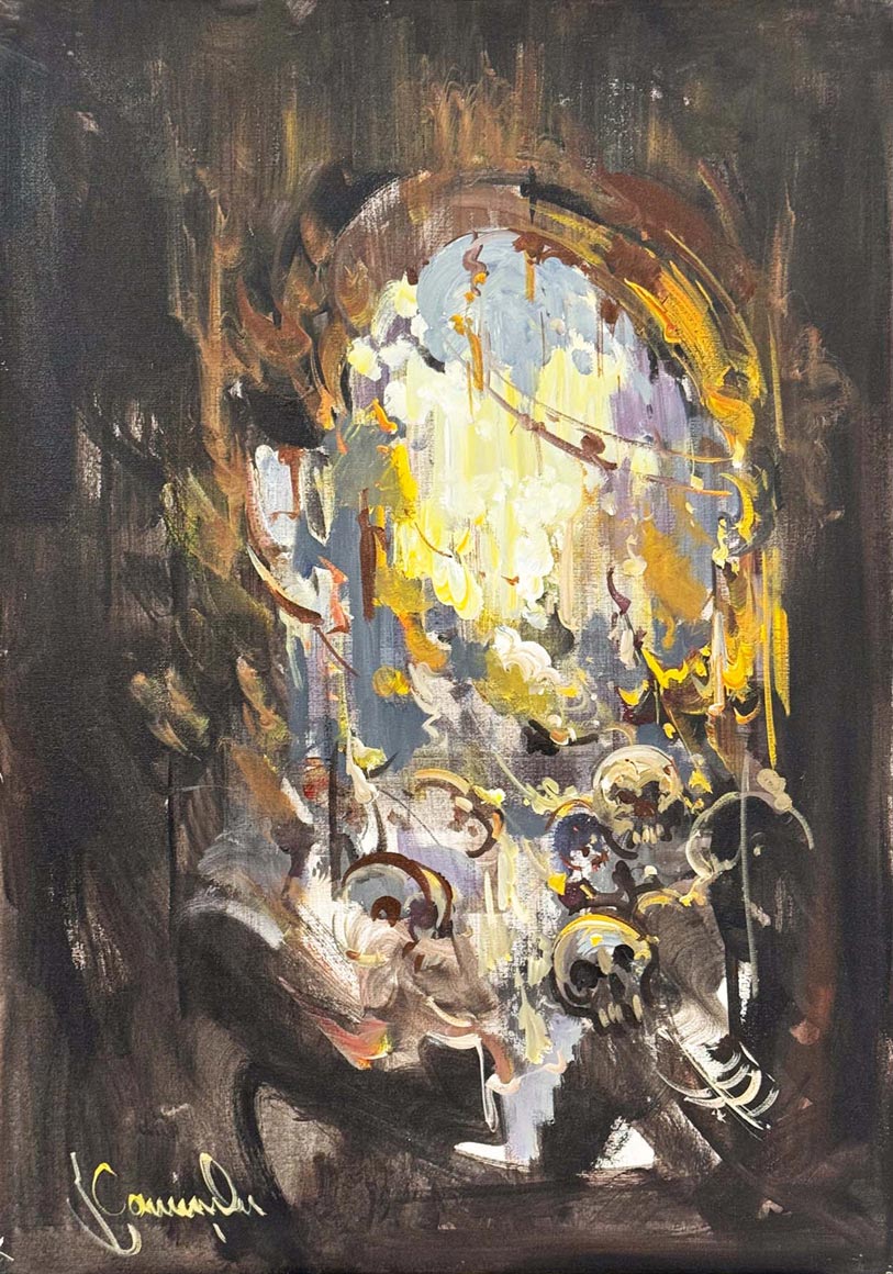 Siperde Gün Doğumu Yağlı Boya Tablosu