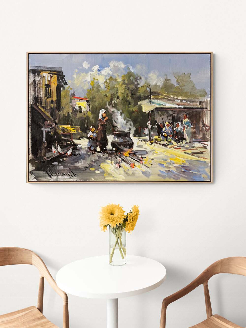 Köyün Bereketi Yağlı Boya Tablosu