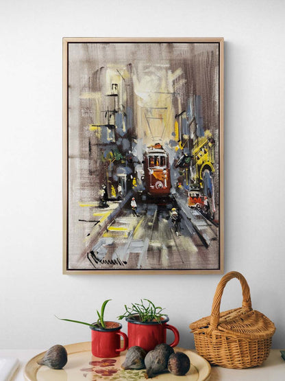 İstiklal'de Düşler Yağlı Boya Tablosu