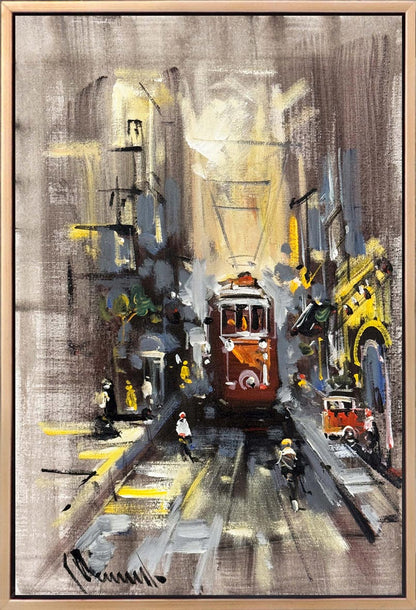 İstiklal'de Düşler Yağlı Boya Tablosu