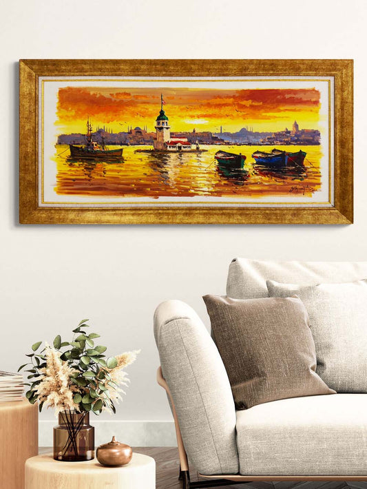 Salacak’ta Akşamüstü Yağlı Boya Tablosu