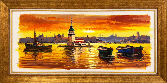 Salacak’ta Akşamüstü Yağlı Boya Tablosu