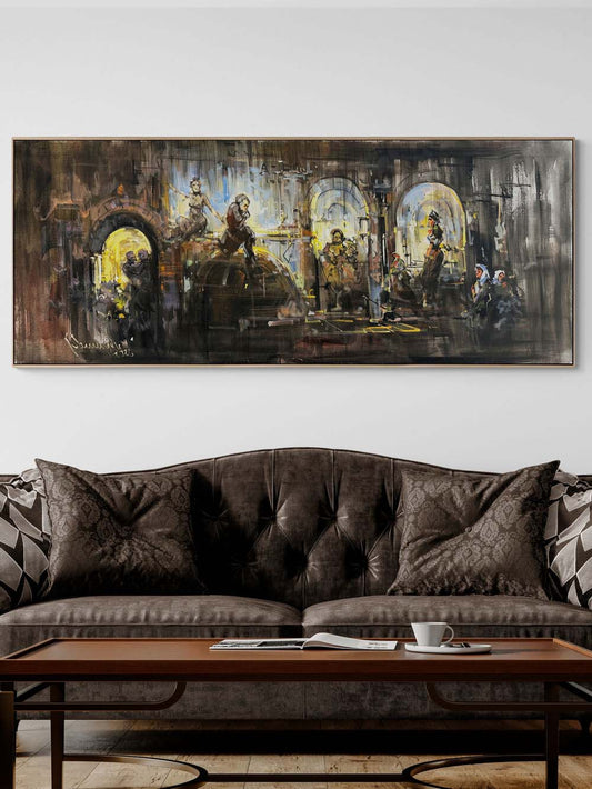 Zamanın Kemerleri Yağlı Boya Tablosu