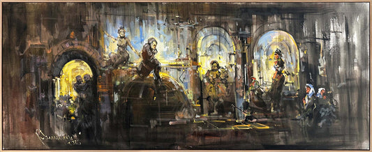 Zamanın Kemerleri Yağlı Boya Tablosu