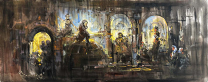 Zamanın Kemerleri Yağlı Boya Tablosu