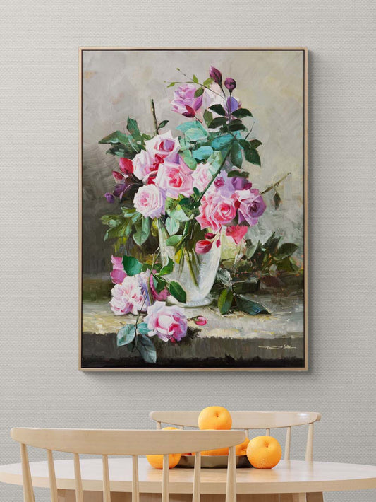 Solmayan Güller Yağlı Boya Tablosu