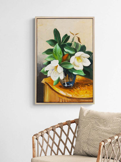 Bahçenden Manolyalar Yağlı Boya Tablosu