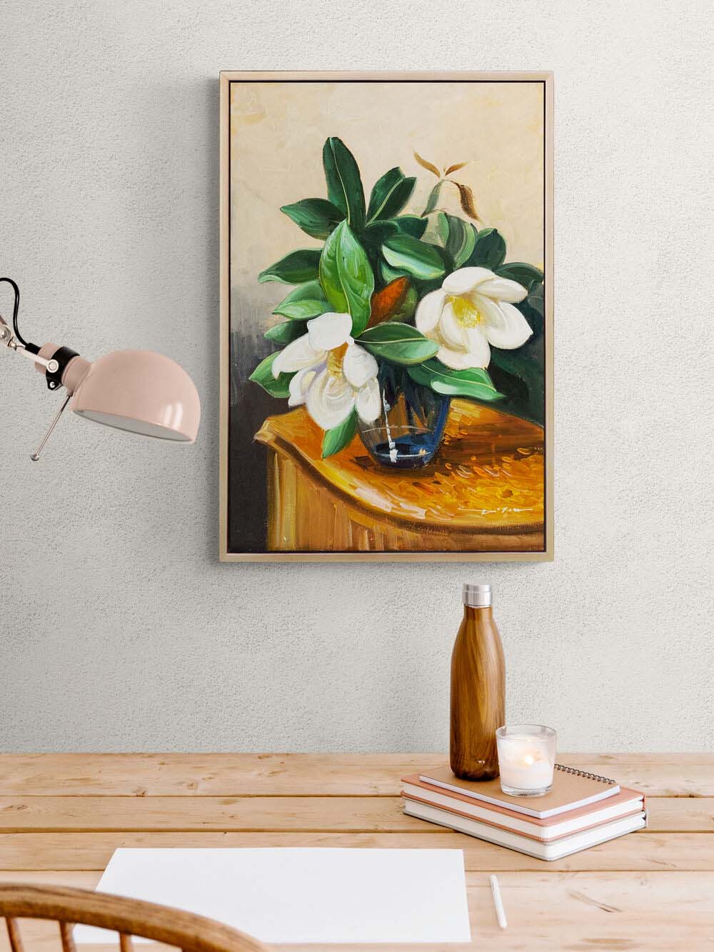 Bahçenden Manolyalar Yağlı Boya Tablosu