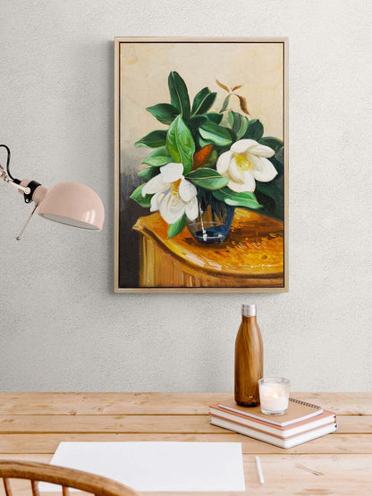 Bahçenden Manolyalar Yağlı Boya Tablosu