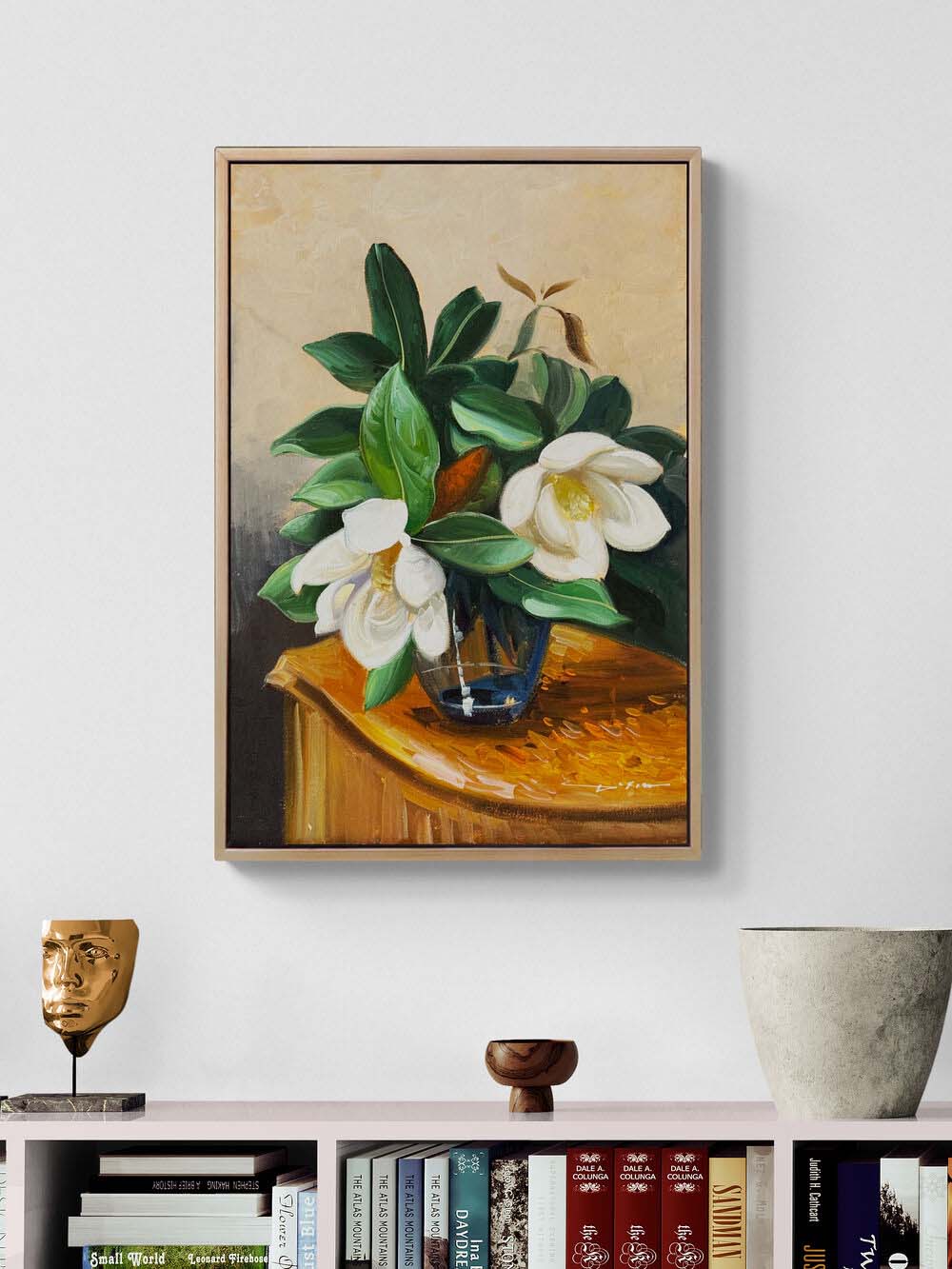 Bahçenden Manolyalar Yağlı Boya Tablosu