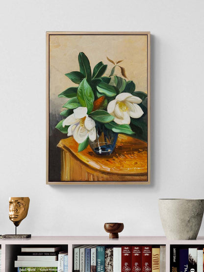 Bahçenden Manolyalar Yağlı Boya Tablosu