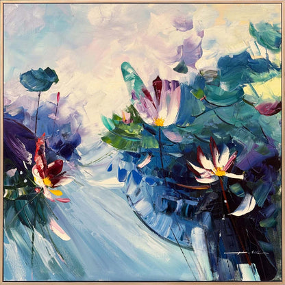 Soyut Bahar Yağlı Boya Tablosu