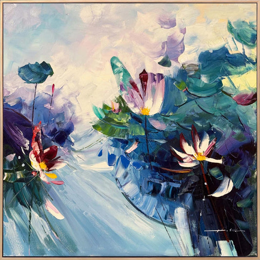 Soyut Bahar Yağlı Boya Tablosu