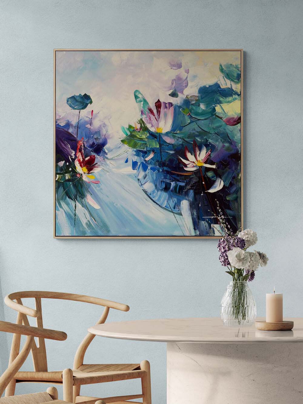 Soyut Bahar Yağlı Boya Tablosu