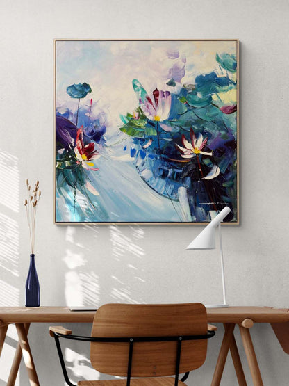 Soyut Bahar Yağlı Boya Tablosu