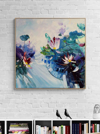 Soyut Bahar Yağlı Boya Tablosu