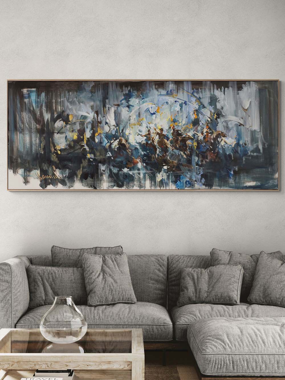 Dizginlenemez Akın Yağlı Boya Tablosu