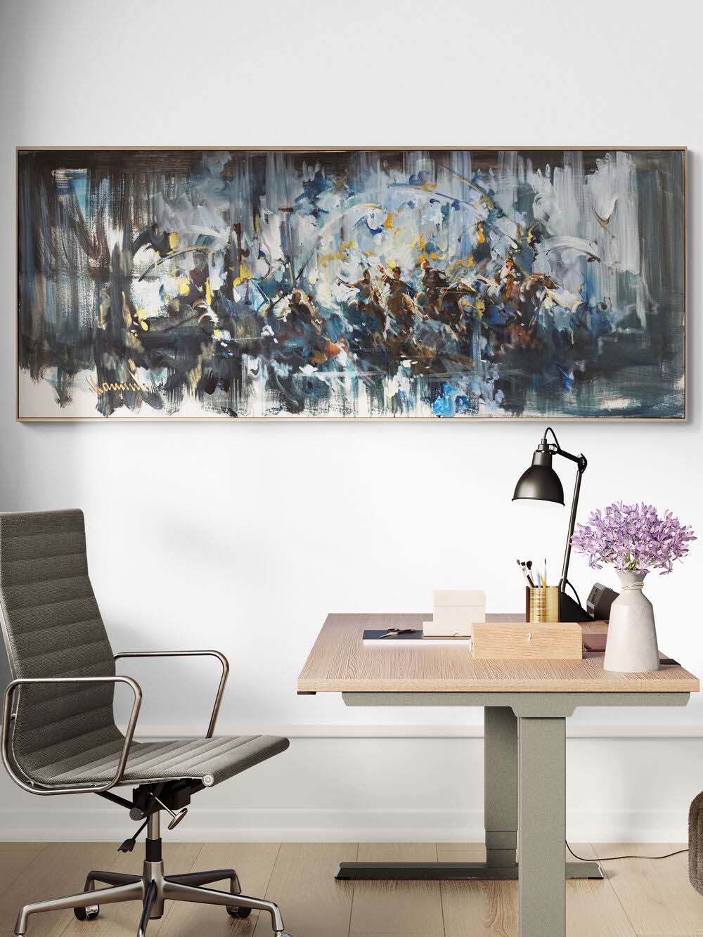 Dizginlenemez Akın Yağlı Boya Tablosu