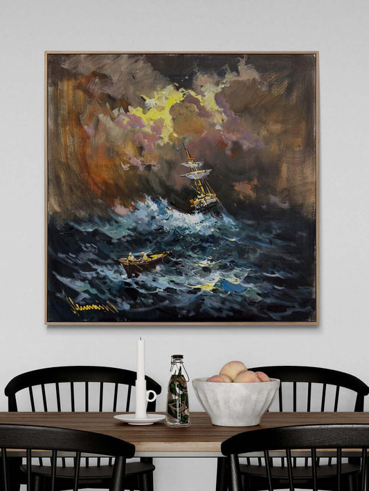 Enginlerin Öfkesi Yağlı Boya Tablosu