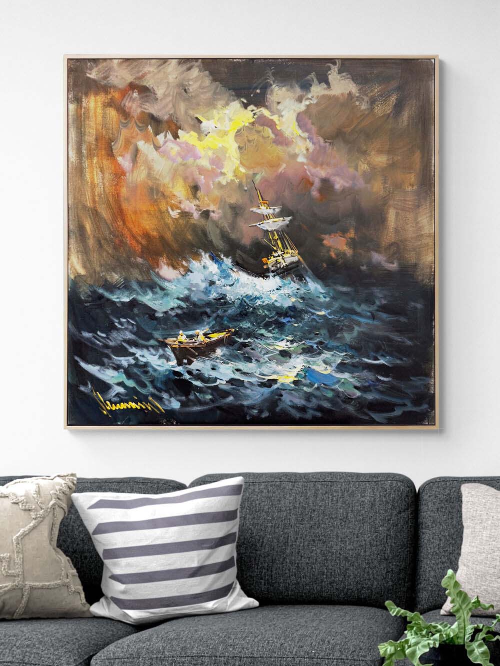 Enginlerin Öfkesi Yağlı Boya Tablosu