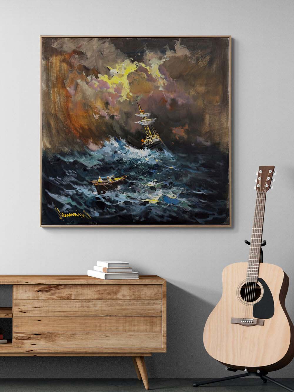 Enginlerin Öfkesi Yağlı Boya Tablosu