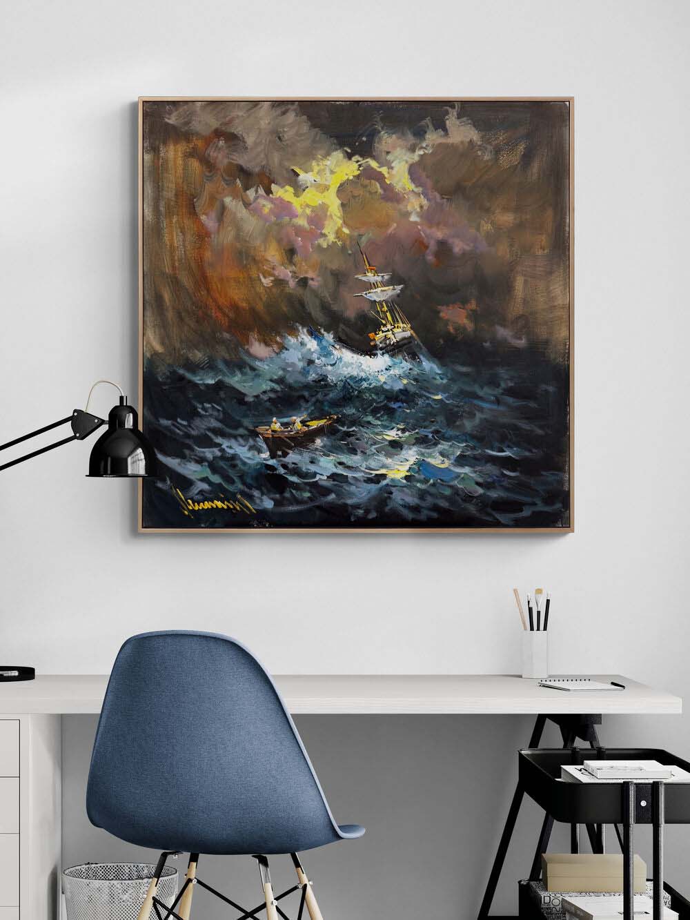 Enginlerin Öfkesi Yağlı Boya Tablosu