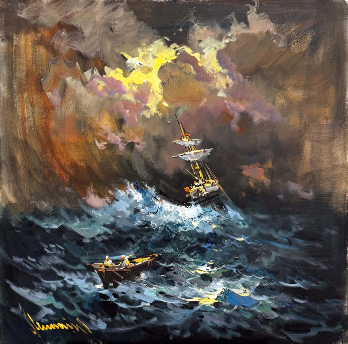 Enginlerin Öfkesi Yağlı Boya Tablosu