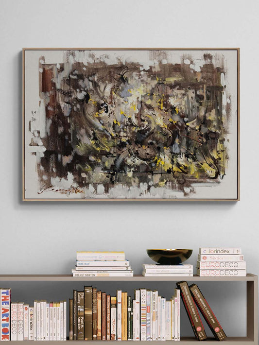 Kaosun Ortasında Yağlı Boya Tablosu