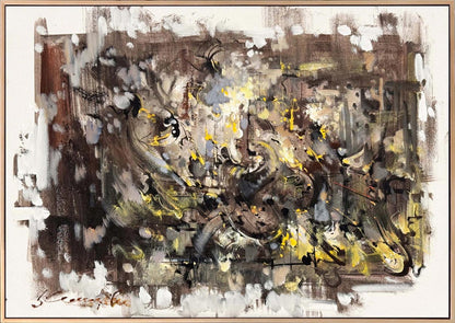 Kaosun Ortasında Yağlı Boya Tablosu