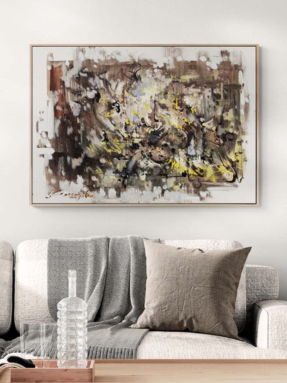 Kaosun Ortasında Yağlı Boya Tablosu