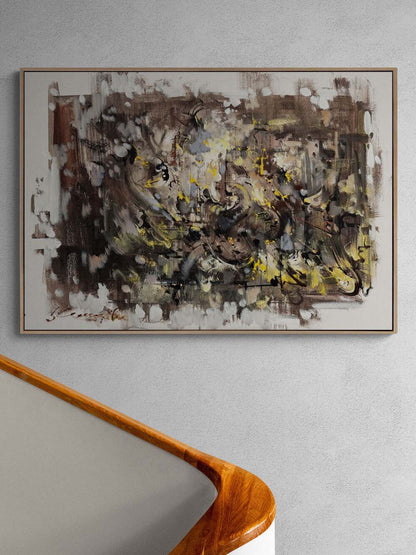 Kaosun Ortasında Yağlı Boya Tablosu