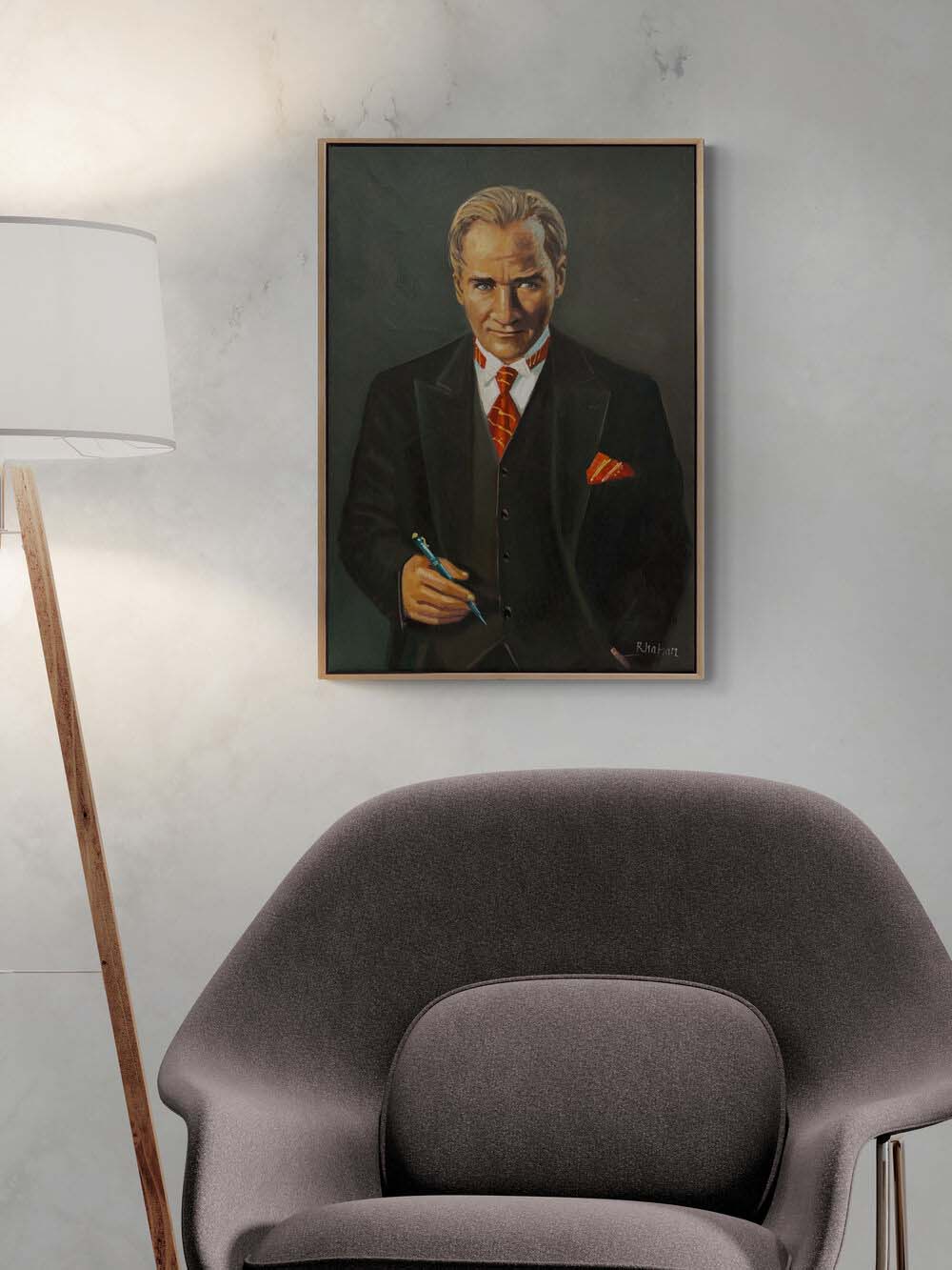 Mustafa Kemal'in Vizyonu Yağlı Boya Tablosu