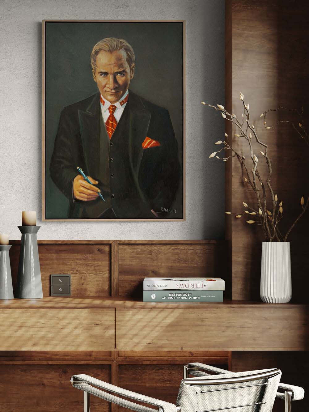 Mustafa Kemal'in Vizyonu Yağlı Boya Tablosu