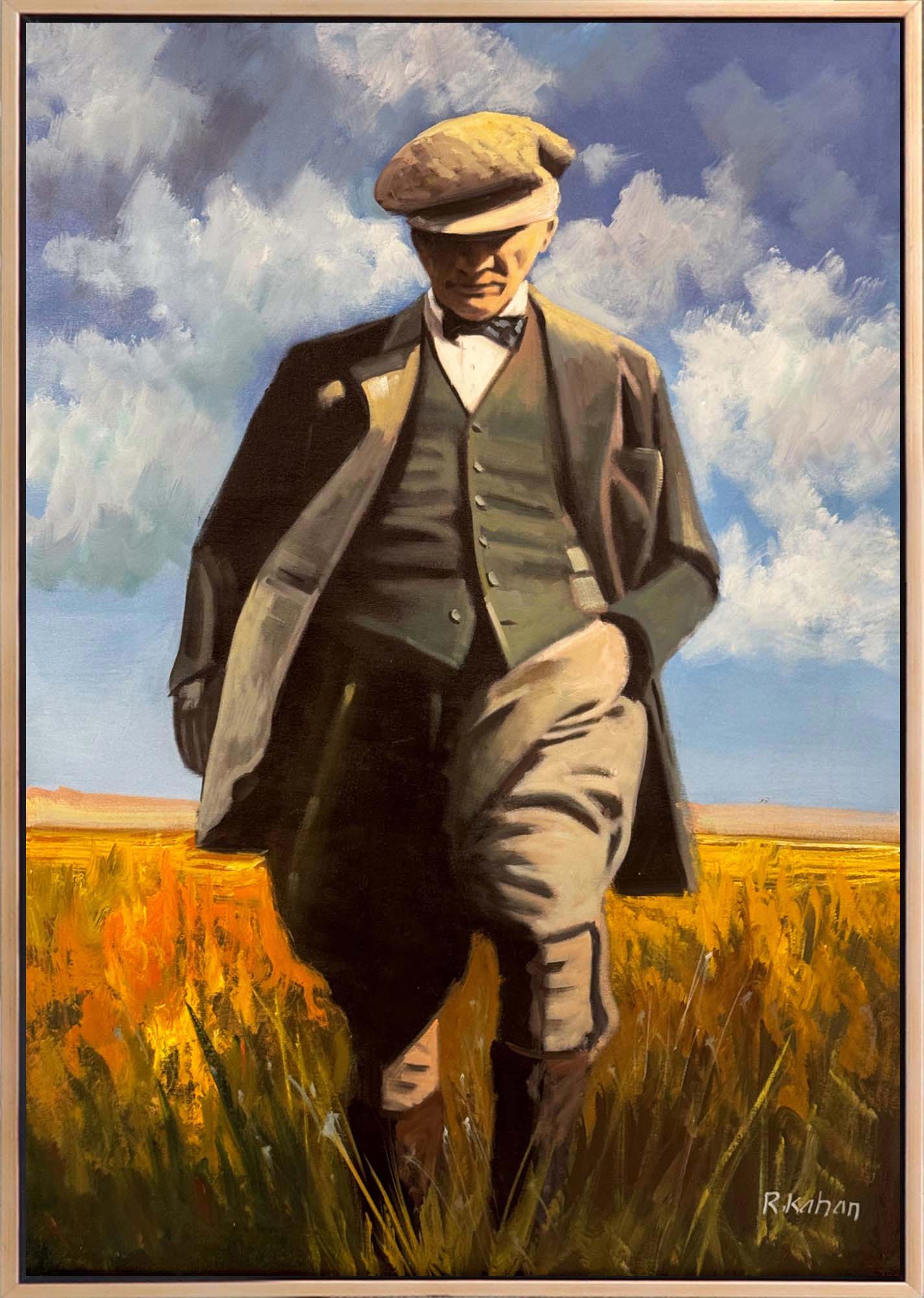 Mustafa Kemal ve Tarih Yağlı Boya Tablosu