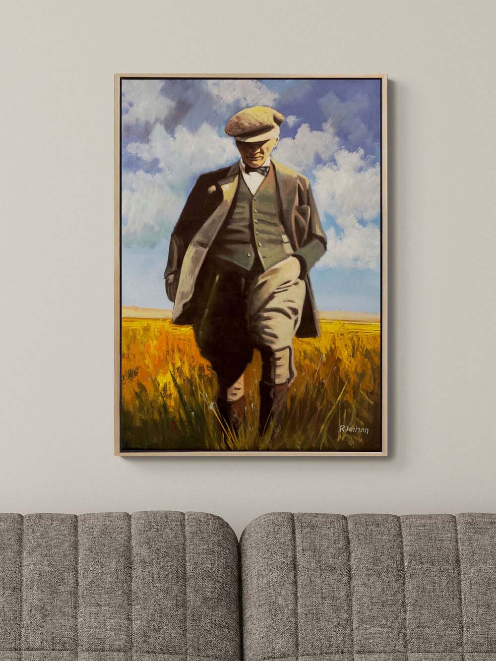 Mustafa Kemal ve Tarih Yağlı Boya Tablosu