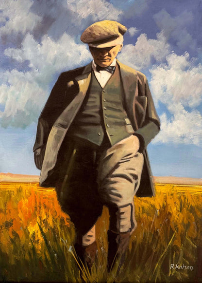 Mustafa Kemal ve Tarih Yağlı Boya Tablosu