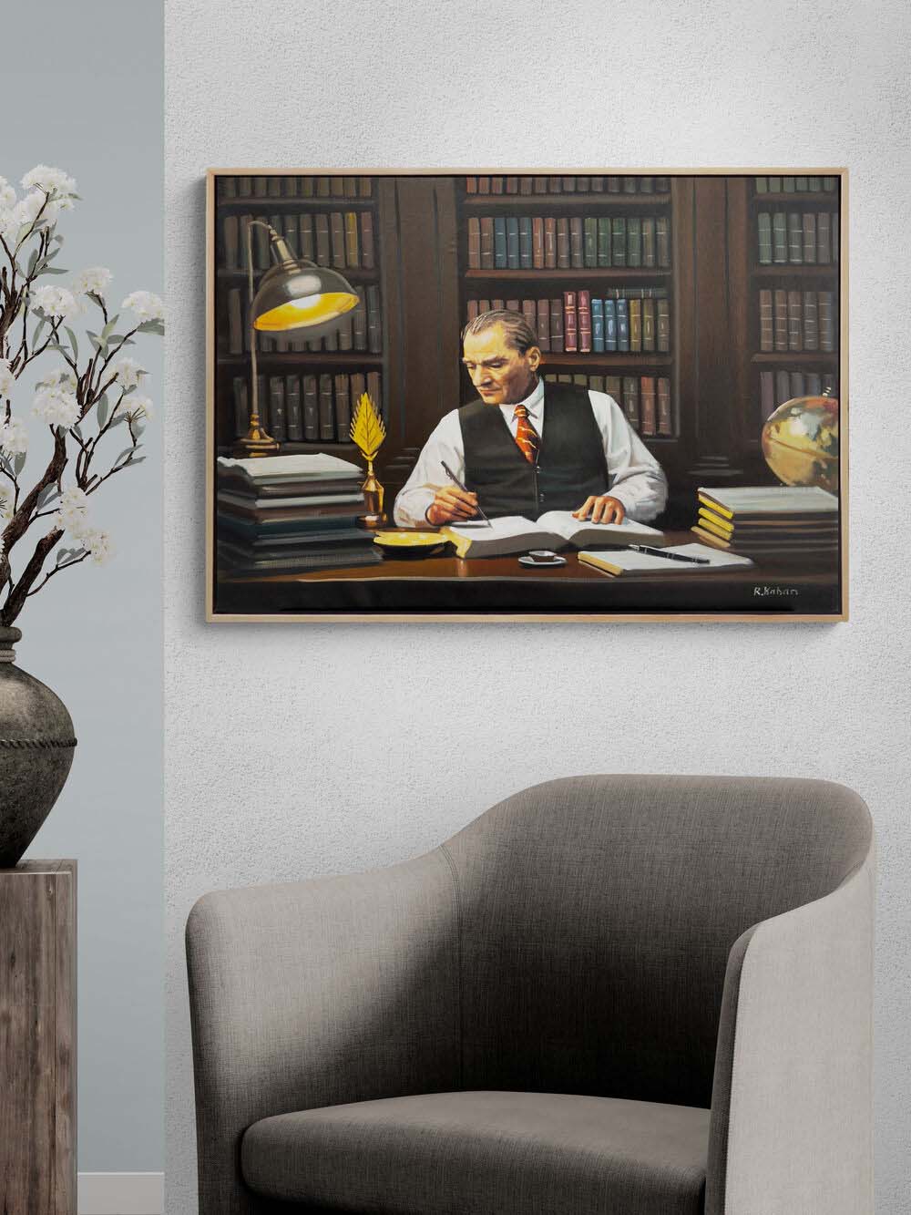 Atatürk'ün Kaleminden  Yağlı Boya Tablosu