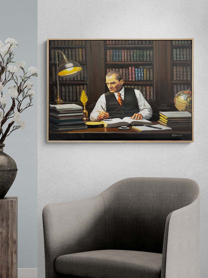 Atatürk'ün Kaleminden  Yağlı Boya Tablosu