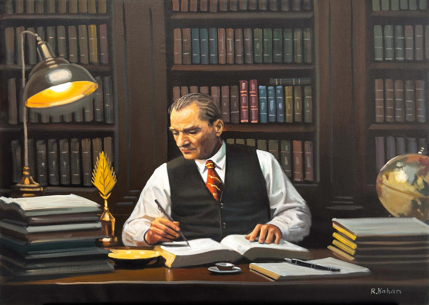 Atatürk'ün Kaleminden  Yağlı Boya Tablosu