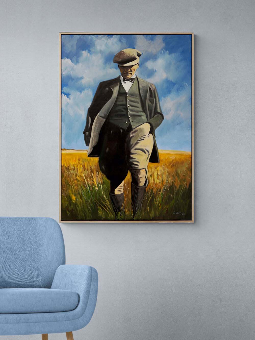 Gazi'nin Kararlılığı Yağlı Boya Tablosu