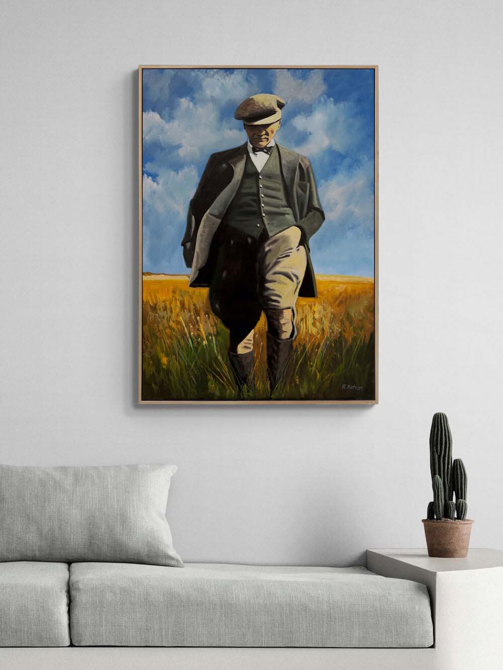 Gazi'nin Kararlılığı Yağlı Boya Tablosu