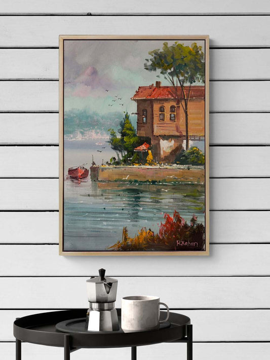 Boğaziçi'nde Yalı Yağlı Boya Tablosu