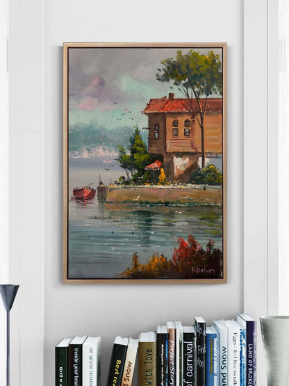 Boğaziçi'nde Yalı Yağlı Boya Tablosu